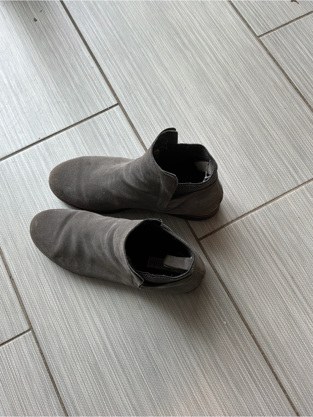 Blondo Women's Ankle Boots in Gray Suede